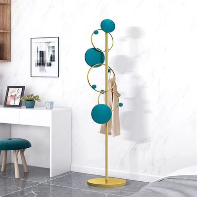 NIUBB Light Luxury Fashion Hanger Floor Bedroom Hanger Household Clothes Rack Vertical Door Simple Coat Rack (Color : A)
