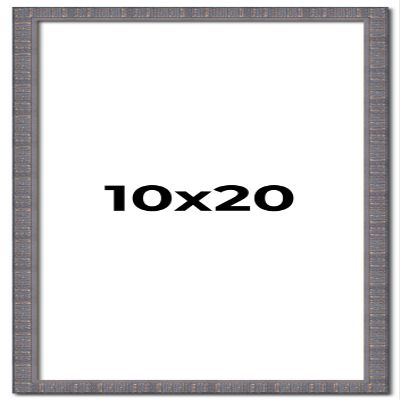 10x20 Frame Blue Kingsley Pewter Solid Wood Picture Frame Width 0.75 Inches |Interior Depth 0.5 Inches | Kingsley Pewter Frame with UV Acrylic, Foam Board Backing & Hanging Hardware