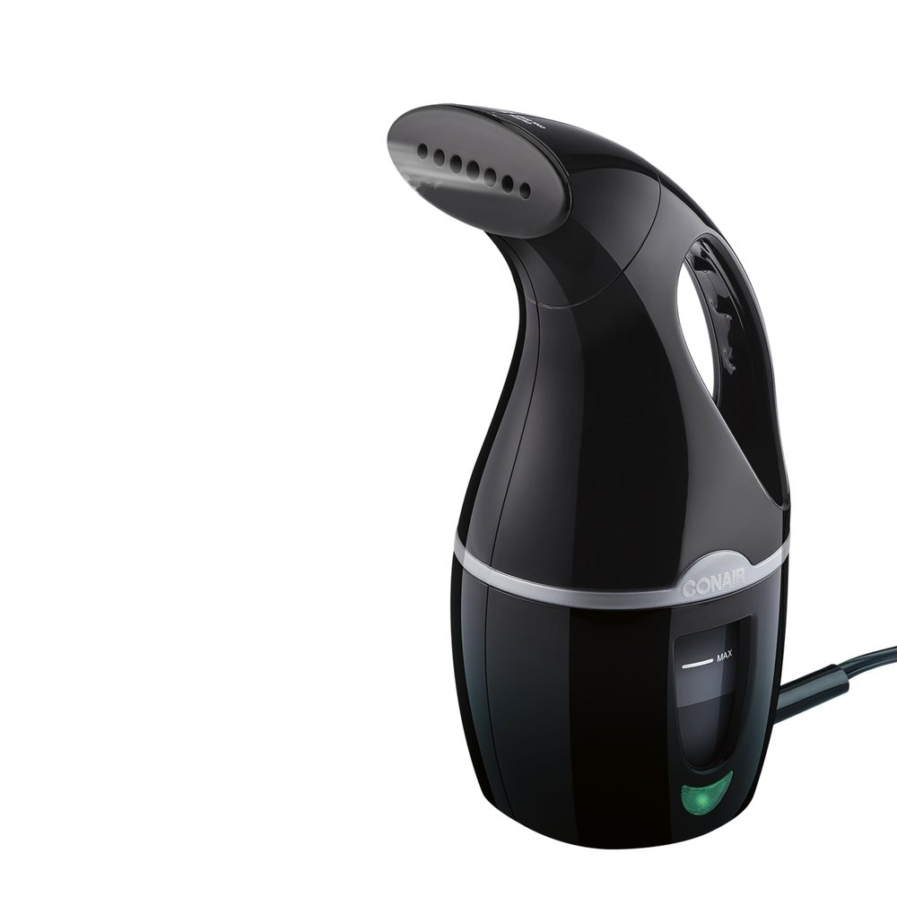 Conair Handheld Travel Garment Steamer for Clothes, CompleteSteam 1100W, For Home, Office and Travel,Black