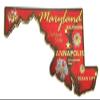 Maryland The Old Line State Foil Fridge Magnet view 1