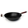 21st & Main Light weight Cast Iron Wok, Stir Fry Pan, Wooden Handle, 14 Inch, chefs pan, pre-seasoned nonstick, commercial and household, for Chinese Japanese and others Cooking view 1