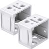 1 Inch Blind Brackets Profile Box Mounting Bracket - Window Blinds Headrail Bracket - 3D Printed (White, 8 Piece Set) view 1