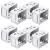1 Inch Blind Brackets Profile Box Mounting Bracket - Window Blinds Headrail Bracket - 3D Printed (White, 8 Piece Set) view 3