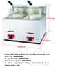 SHENGSHIYU 6l/12l Commercial Restaurant Professional Gas Fryer, Stainless Steel Table Top Single/Double Cylinder Lpg Fryer, Outdoor Stovetop with Fryer, Fried Chicken and Fish,Two-cylinderfryer view 2