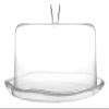 Barski Cake Plate with Dome - Glass - Large 2 Pc Set - Cake Plate with Wavy Edge 13.5" Diameter - Large 11.5 " Diameter Cake Dome for Cake - Cheese - Fruit - - Made in Europe view 1