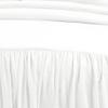 Lush Decor Belgian Flax Linen Blend Bedspread Queen Size 3 Piece Set Full/Queen White - Ruffle Bedding Set Queen Bedspread - Farmhouse Decor view 3