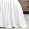 Lush Decor Belgian Flax Linen Blend Bedspread Queen Size 3 Piece Set Full/Queen White - Ruffle Bedding Set Queen Bedspread - Farmhouse Decor view 4