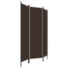 3-Panel Room Divider,Folding Screen,Freestanding Tall Partition, Lightweight Wall Divider for Dressing, Bedroom, Privacy Screen Room Dividers Home Office Brown 59.1"x70.9" view 3