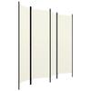 4-Panel Room Divider,Folding Screen,Freestanding Tall Partition, Lightweight Wall Divider for Dressing, Bedroom, Privacy Screen Room Dividers Home Office Cream White 78.7"x70.9" view 3