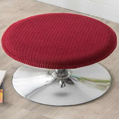 ZZDZW Bar Stool Cover Round Stool Slipcover 1/2/4/6pcs,Oraunent Stretch Stools Covers Polar Fleece Fabric Seat Cushion Slipcovers for 11-14in Round Stools Home Shop Protector Cover
