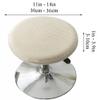 ZZDZW Bar Stool Cover Round Stool Slipcover 1/2/4/6pcs,Oraunent Stretch Stools Covers Polar Fleece Fabric Seat Cushion Slipcovers for 11-14in Round Stools Home Shop Protector Cover view 2