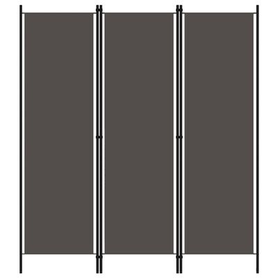 3-Panel Room Divider,Folding Screen,Freestanding Tall Partition, Lightweight Wall Divider for Dressing, Bedroom, Privacy Screen Room Dividers Home Office Anthracite 59.1"x70.9"