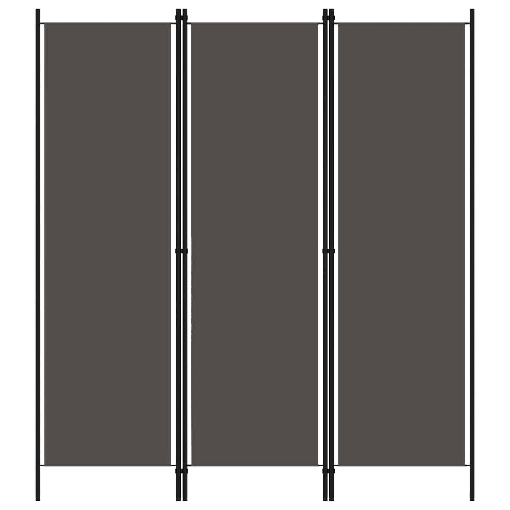3-Panel Room Divider,Folding Screen,Freestanding Tall Partition, Lightweight Wall Divider for Dressing, Bedroom, Privacy Screen Room Dividers Home Office Anthracite 59.1"x70.9"
