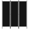 3-Panel Room Divider,Folding Screen,Freestanding Tall Partition, Lightweight Wall Divider for Dressing, Bedroom, Privacy Screen Room Dividers Home Office Black 59.1"x70.9" view 1
