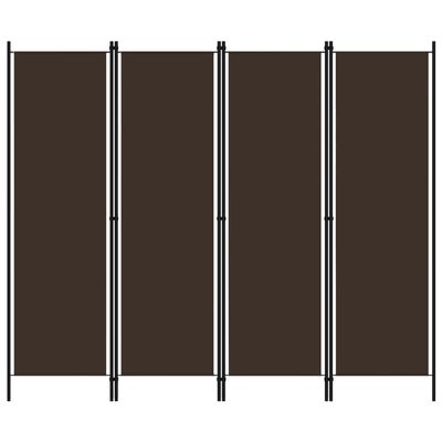 4-Panel Room Divider,Folding Screen,Freestanding Tall Partition, Lightweight Wall Divider for Dressing, Bedroom, Privacy Screen Room Dividers Home Office Brown 78.7"x70.9"