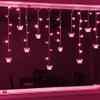 HENGYOU Butterfly Curtain Fairy Lights USB Plug in,8 Modes 120 LED 20FT Firefly Twinkle Timer String Lights with Remote, Waterproof for Bedroom Christmas Wedding Party (Pink) view 2