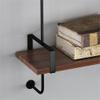 NIUYAO Floating Shelves Wall Mounted, Rustic Wood Bookcase Shelf Industrial Wooden 3 Tier-7 Parts Wall Shelves for Kitchen Bedroom Bathroom Living Room Storage & Decoration -59" L x 10" W x 43.5" H view 4