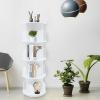 4 Tiers 360 Rotating Stackable Bookshelf, Floor Standing Display Bookcase, Multi-Functional Bookshelf Organizer,Display Storage Rack for Home Study Living Room Office Bookstore Book Bar view 1