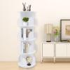 4 Tiers 360 Rotating Stackable Bookshelf, Floor Standing Display Bookcase, Multi-Functional Bookshelf Organizer,Display Storage Rack for Home Study Living Room Office Bookstore Book Bar view 4