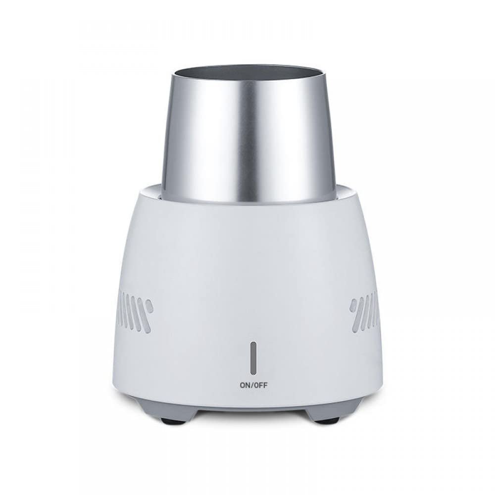 28W Instant Cooling Equipment Cup 350ML Electric Cooler Summer Quick Cooler Electric Powered Cup Cooler Cup Mug Holder Machine Mini Fridge Freezer for Beverage Yogurt Jelly White
