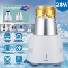 28W Instant Cooling Equipment Cup 350ML Electric Cooler Summer Quick Cooler Electric Powered Cup Cooler Cup Mug Holder Machine Mini Fridge Freezer for Beverage Yogurt Jelly White view 3