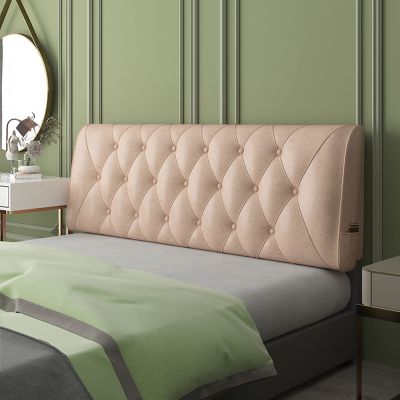 Headboard Cushion Large Wedge Upholstered Backrest Body Support Reading Pillow Headboard Backrest Support Cushion for Double Queen King Bed,C,No headboard 63"/160cm