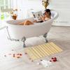 Bamboo Bath Mat, Wooden Shower Mat Non Slip for Bathroom, Floor Mat Square Rectangular for Sauna, Spa, Home Or Outdoor, 47 Different Sizes Natural 40X90Cm view 3