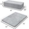 SINWEEK Tri Folding Mattress with Storage Bag 4" Foldable Mattress Foam Topper Floor Cot, Guest Bed with Machine Washable Cover and Waterproof Lining, CertiPUR-US Certified 52 x 73 Inch view 2