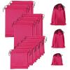 20 Pcs Satin Game Storage Bags for Women Men, S, M, L, Pink view 1