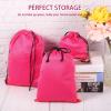 20 Pcs Satin Game Storage Bags for Women Men, S, M, L, Pink view 4