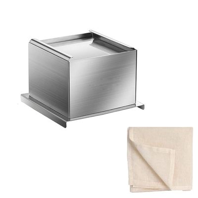 Detachable tofu press DIY Stainless steel Tofu Maker Kit for Making Fresh Homemade Cheese, Tempeh, Tofu,1.5kg