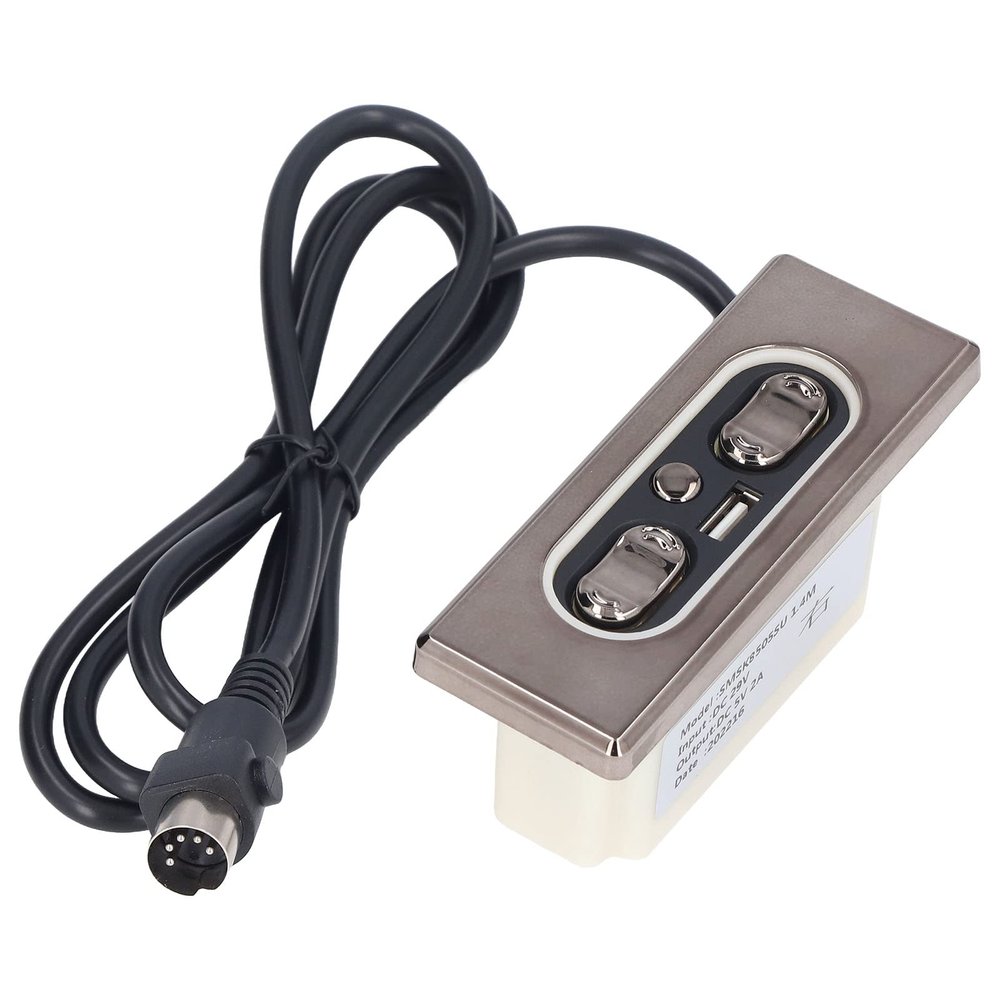 FOUF Power Recliner Switch, 29V 5 Buttons Electric Sofa Controller Universal 5V 2A USB Power Hand Control Handset Replacement with 5 Pin Plug for Stand Lift Chair and Sofa
