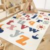 ABREEZE Large Kids Play Mat, Faux Wool Kids Play Area Rugs 5' x 6.6' Non-Slip Childrens Carpet ABC Number Educational Learning & Game Decor Living Room Bedroom Playroom Nursery view 1