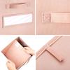 artsdi 13x13x13 storage cube bins(Set of 8) Fabric storage cubes with 8 Labels Window Cards & a Pen, storage cubes 13x13, Collapsible 13 inch cube storage bins, Cubby Boxes, Pink view 2