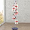 LFFH 8 Hook Coat Rack, Home Iron Art Free Standing Coat Stand Creative Furniture Clothes Hanging Storage Rack Bedroom Drying Rack (Color : Black) view 3