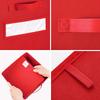 artsdi 13x13x13 storage cube bins(Set of 8) Fabric storage cubes with 8 Labels Window Cards & a Pen, storage cubes 13x13, Collapsible 13 inch cube storage bins, Cubby Organizer Boxes, Red view 3