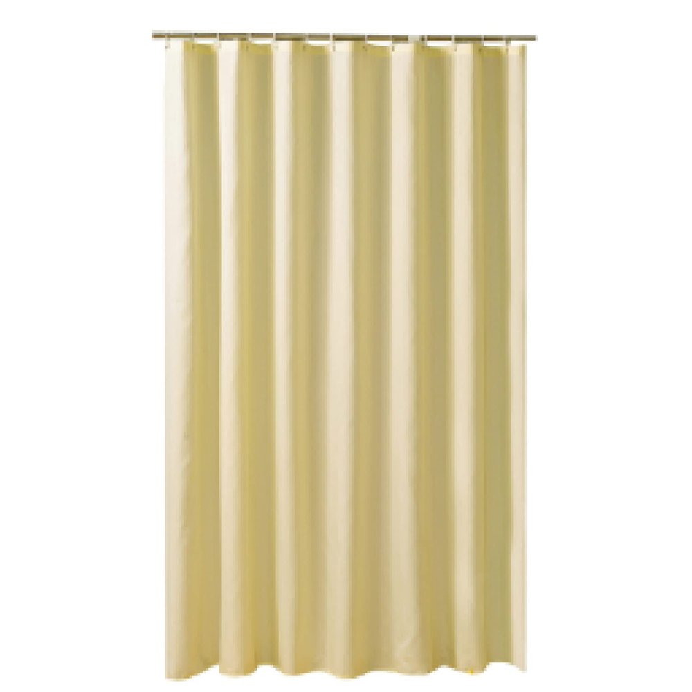 Beige Shower Curtain Polyester Fabric Waterproof Bath Curtain Hooks Bathroom Large Size Shower Curtains Home Decoration 94x69in-240x175cm/WxL