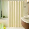 Beige Shower Curtain Polyester Fabric Waterproof Bath Curtain Hooks Bathroom Large Size Shower Curtains Home Decoration 94x69in-240x175cm/WxL view 2