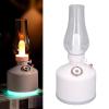 Yuecoom 280ML USB Charging Portable Humidifier, Quiet Stepless Dimming White LED Candle Light Cool Mist Humidifier, Desktop Humidifier for Home Bedroom view 2