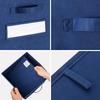 artsdi 13x13x13 storage cube bins(Set of 8) Fabric storage cubes with 8 Labels Window Cards & a Pen, storage cubes 13x13, Collapsible 13 inch cube storage bins, Cubby Boxes, Navy Blue view 2