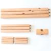 LFFH 8 Hook Coat Racks, Home Solid Wood Free Standing Coat Stand Triangle Base Creative Furniture Clothes Hanging Bedroom Drying Rack (Color : Apricot) view 3