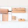 LFFH 8 Hook Coat Racks, Home Solid Wood Free Standing Coat Stand Triangle Base Creative Furniture Clothes Hanging Bedroom Drying Rack (Color : Apricot) view 4
