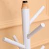 LFFH Kids Coat Racks, Home Creative Pencil Free Standing Coat Stand Cross Base Solid Wood Hanging Hanger for Home Office (Color : Blue) view 3