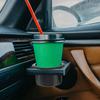 Zerodeko 2 Pcs Plastic Cup Holder Insert Sofa Recliner- Handles Cup Holder Insert Replacement Drink Can Holder Drop in Cup Holder for Sofa Boat Rv Couch Car Truck Poker Table Black view 2