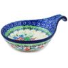 Polmedia Polish Pottery Condiment Dish UNIKAT - Home Sweet Home Pattern Handmade in Boleslawiec Poland by Ceramika Artystyczna + Certificate of Authenticity view 1
