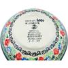Polmedia Polish Pottery Condiment Dish UNIKAT - Home Sweet Home Pattern Handmade in Boleslawiec Poland by Ceramika Artystyczna + Certificate of Authenticity view 4