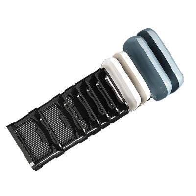Dishes Drainer Rack Adjustable, Plate Drying Dryer Rack with Handles Bowl Drainer Dish Storage Organizer Holder for Cabinet/drawer (1 pcs 13cm, Black)