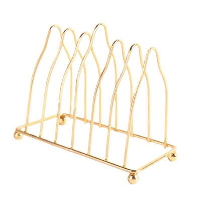CALLARON Wear-resistant Plate Stand Iron Plate Organizer Dish Rack for Displaying