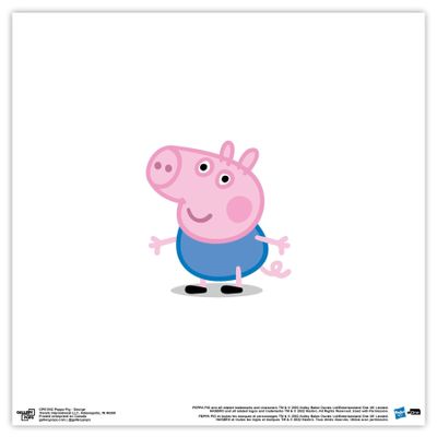 Trends International Gallery Pops Peppa Pig - George Wall Art Wall Poster, 12" x 12", Unframed Version