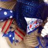 White Wicker Patriotic Star Deco Mesh 20 Inch Wreath view 4